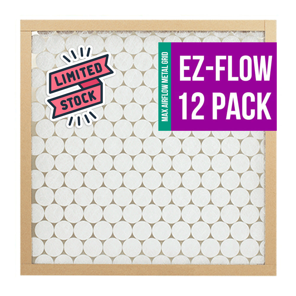 LAST STOCK 20x22-1/4x1 EZ Flow Filters 10155.01202214 (12 Filters)