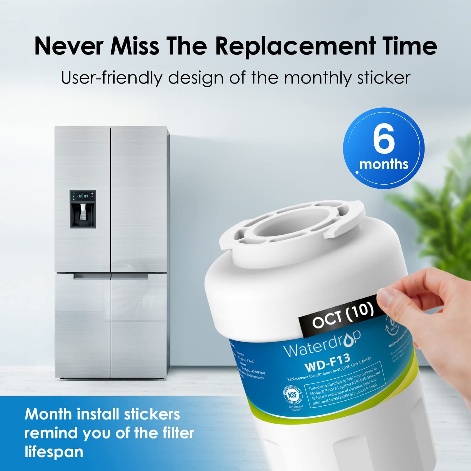 MWF Refrigerator Water Filter Replacement by Waterdrop