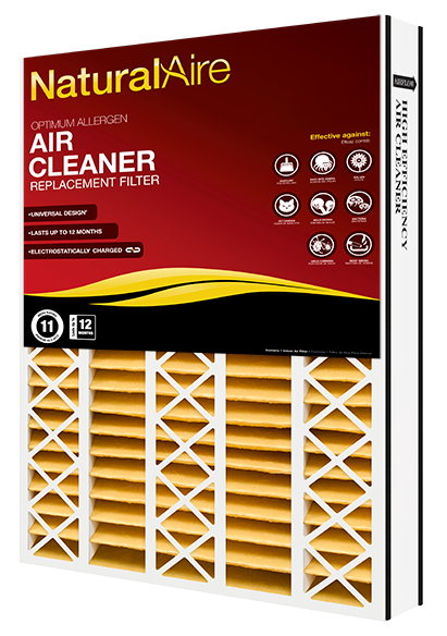 20x25x5 NaturalAire Optimum Allergen MERV 11 Filters 82755.052025 (2 pack)