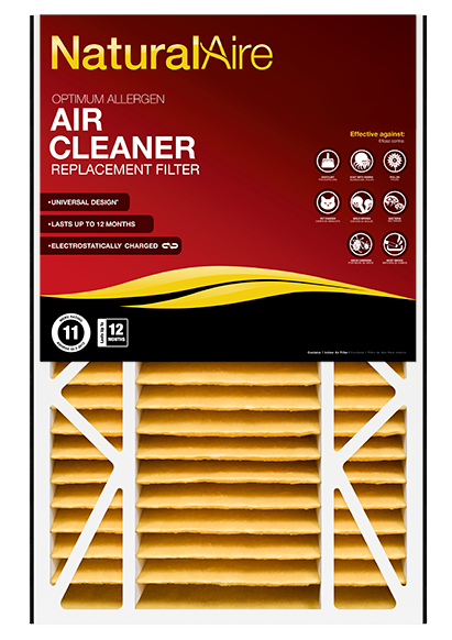 16x20x5 NaturalAire Optimum Allergen MERV 11 Filters 82755.051620 (2 pack)