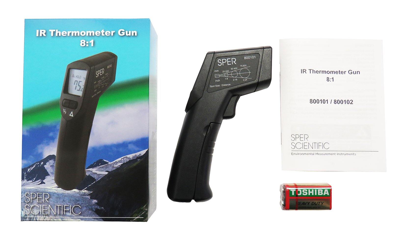 Basic Infrared Thermometer Gun 8:1 / 605°F