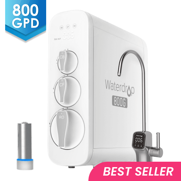 Waterdrop G3P800 - 800 GPD Tankless RO System with UV Sterilizing Light