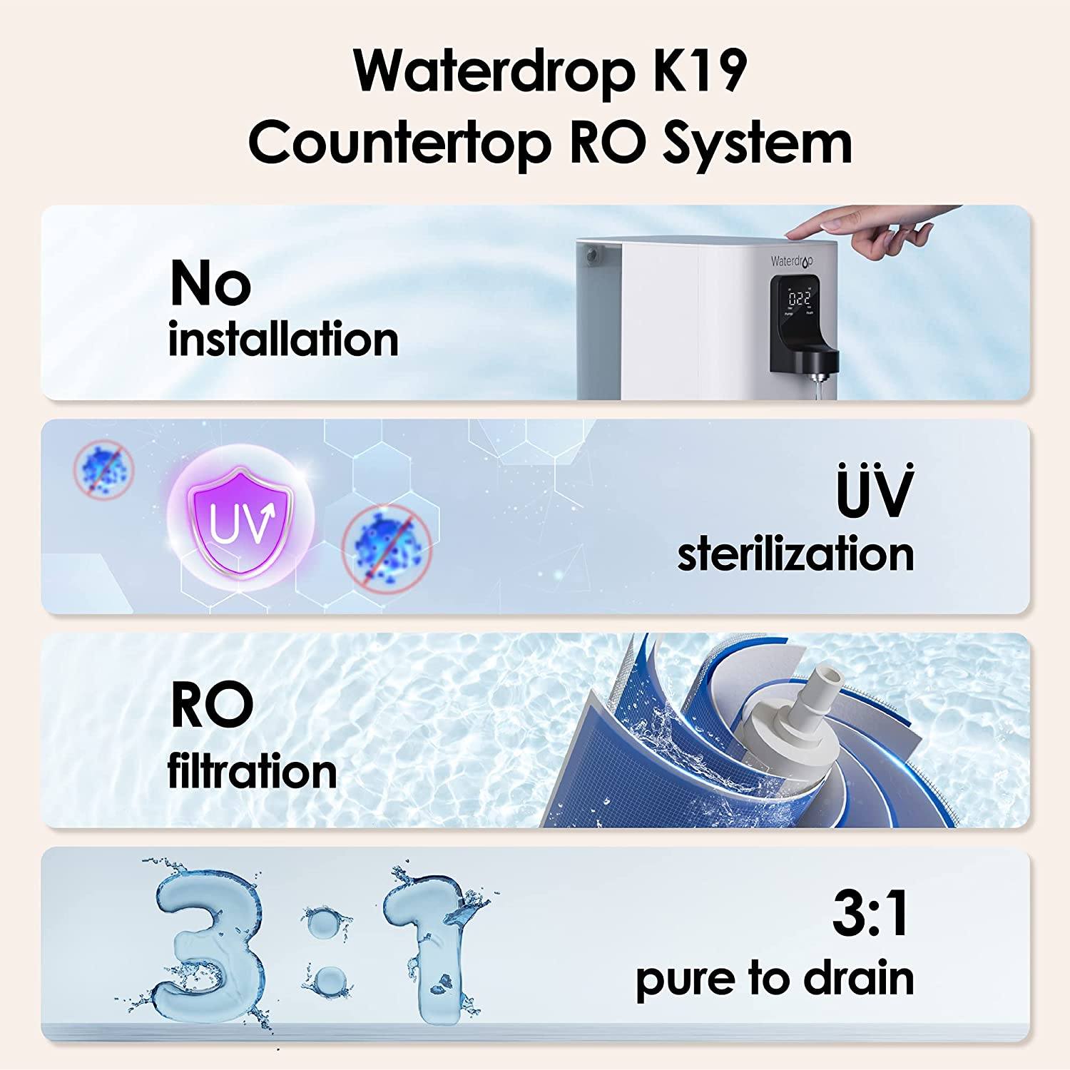 Waterdrop K19 - Countertop Reverse Osmosis Water Filter System