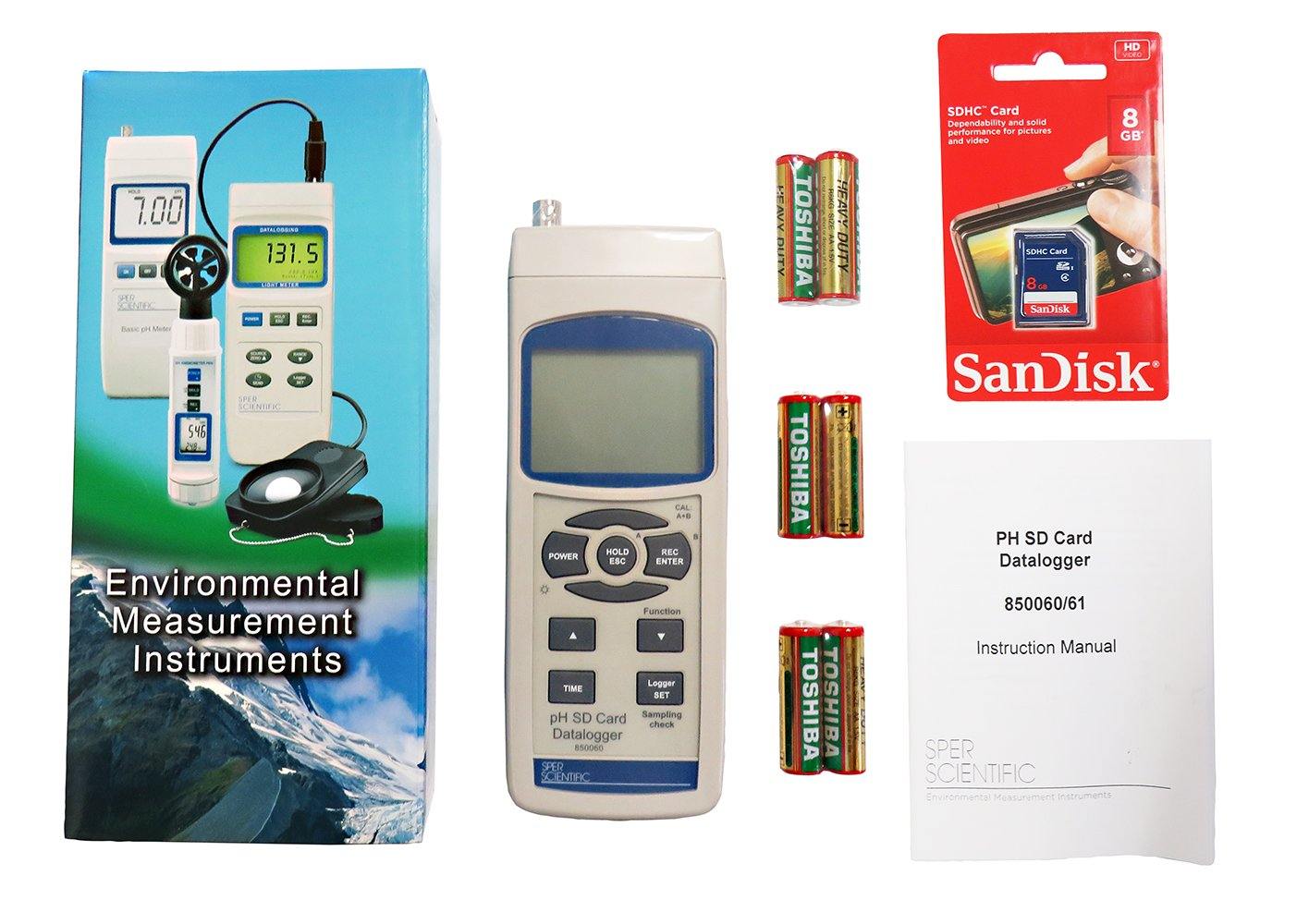 SD Card Datalogger pH Meter