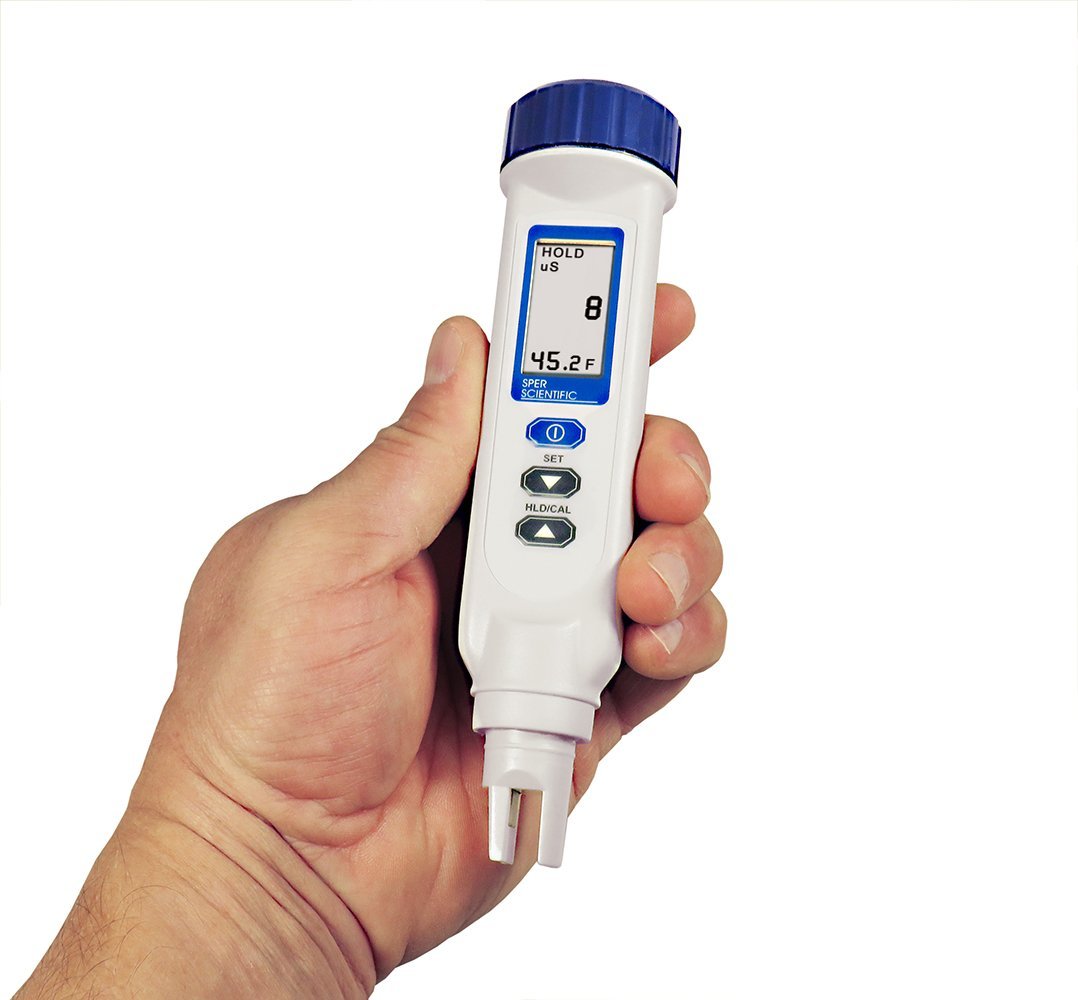 Salinity / Temperature Pen with Large LCD Display