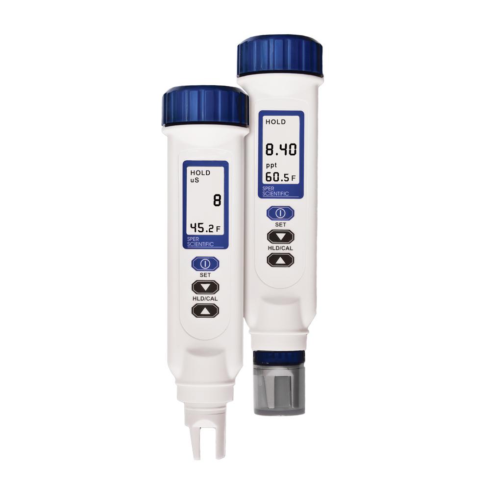 Salinity / Temperature Pen with Large LCD Display