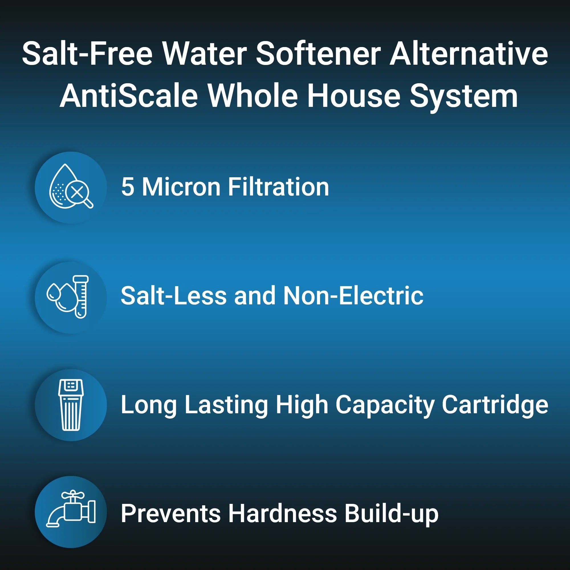 CBS PPH Salt-Free Water Softener AntiScale Whole House System