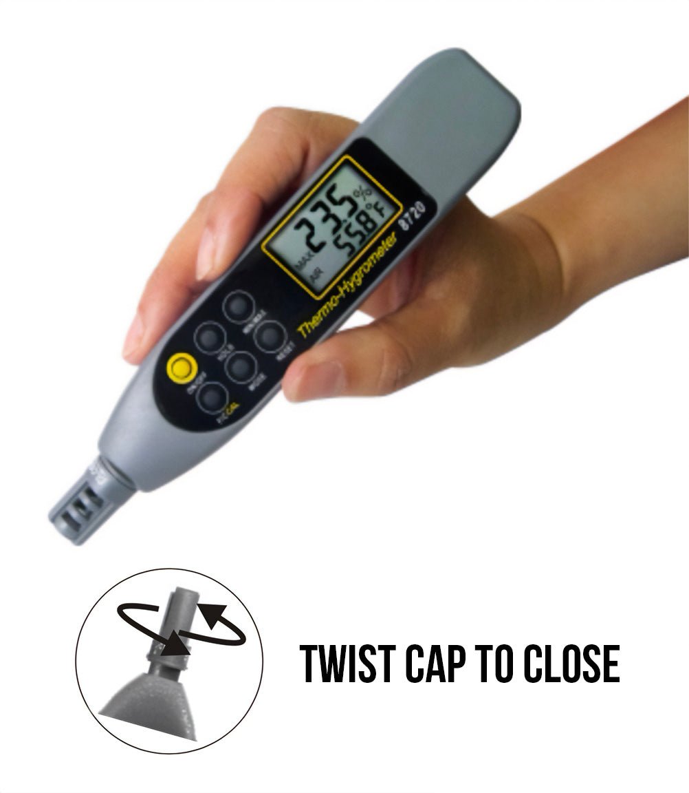 Pen Style Thermo-Hygrometer with Wet Bulb and Dew Point