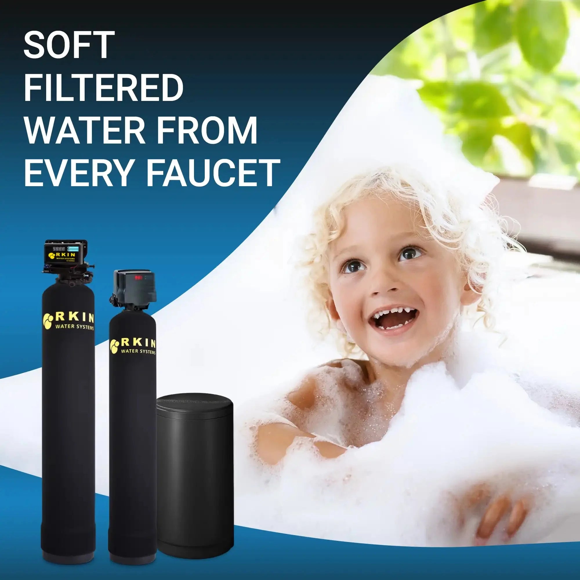 RKIN Salt Based Water Softener and Well Water Filter Combo