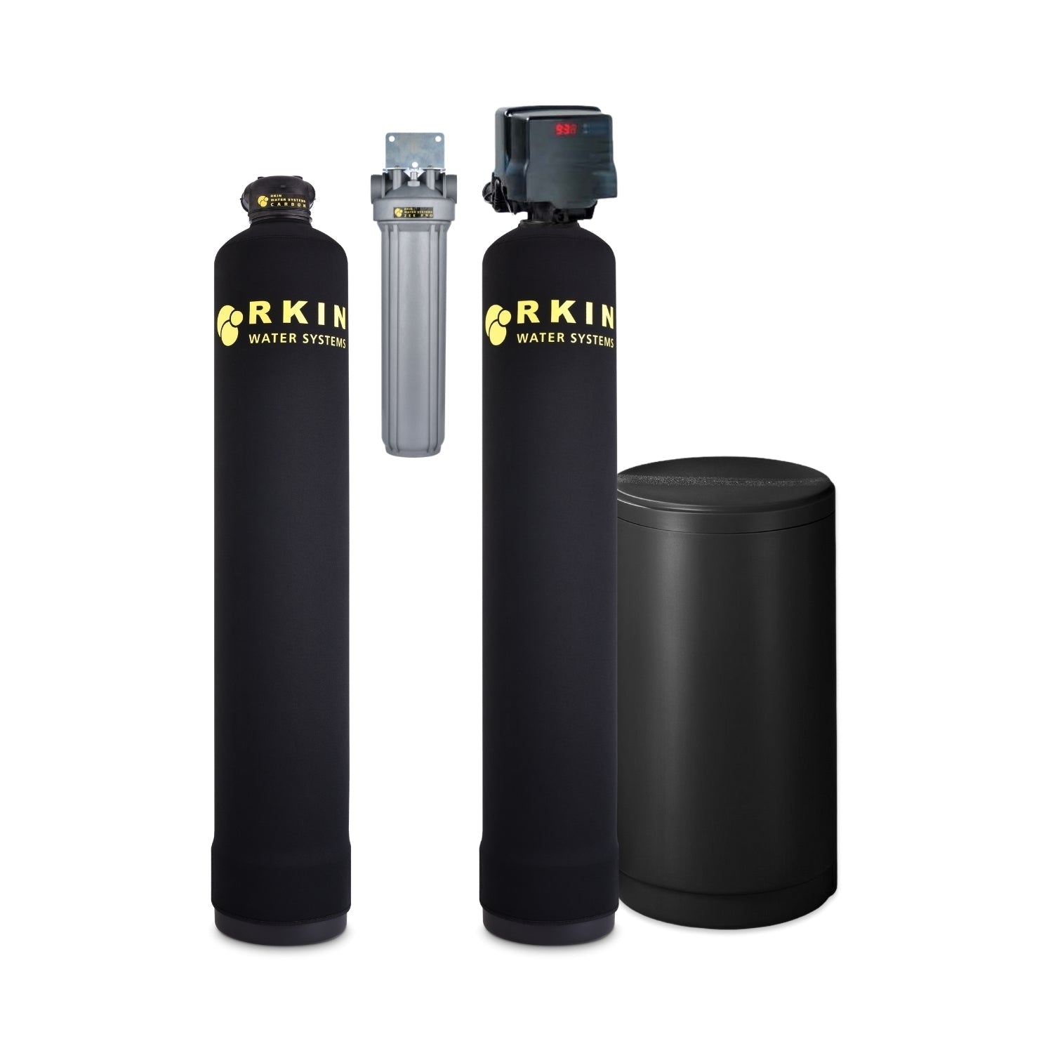 Salt Based Water Softener and Whole House Carbon Filter System